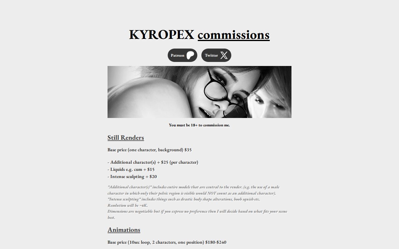 KYROPEX - Commissions